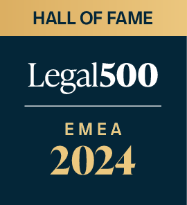 Hall Of Fame Legal500 EMEA 2024